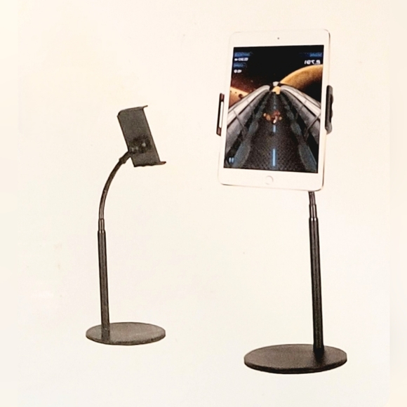 Tech Mila Multi-Functional Cellphone/Tablet Hands-Free Tripod Metal Stand - Picture 1 of 5